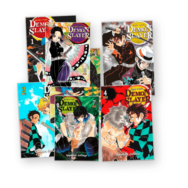 Capas de mangás de Kimetstu no Yaiba
